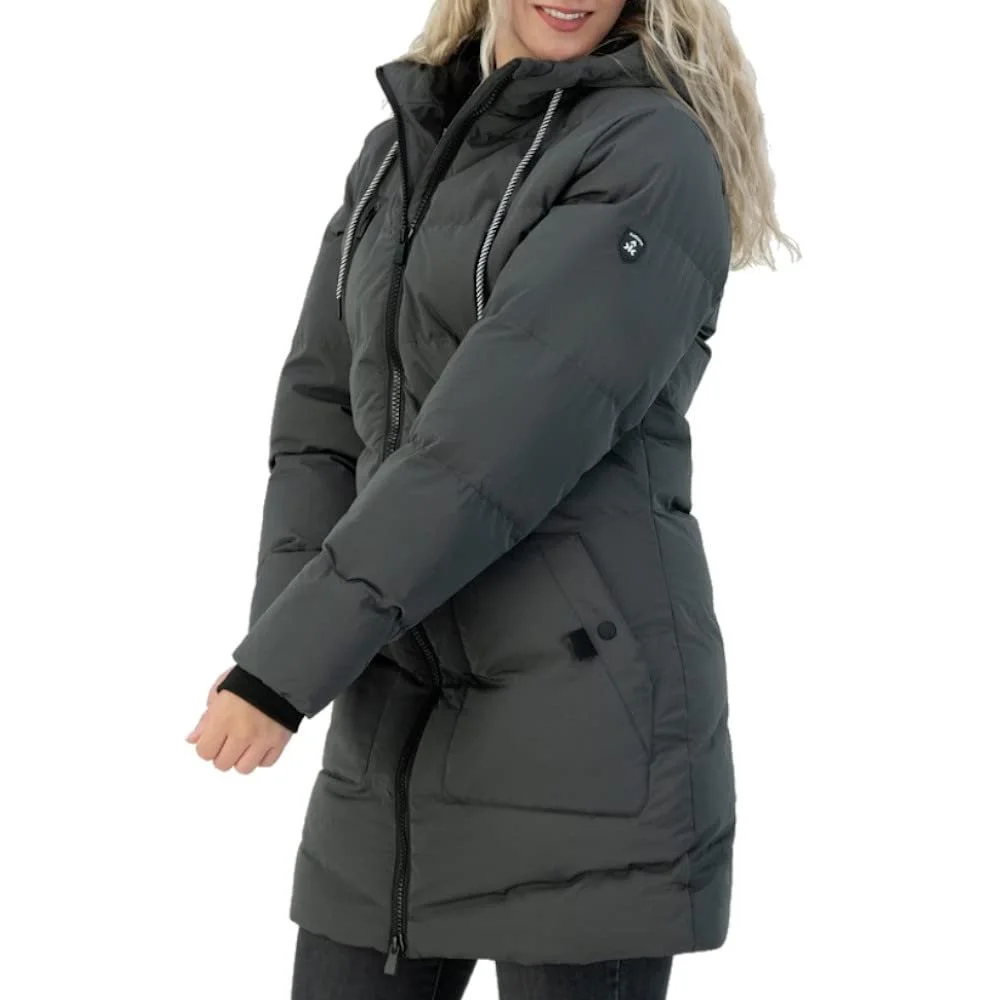 Женское зимнее пальто Kjelvik стеганое с капюшоном, фото №2