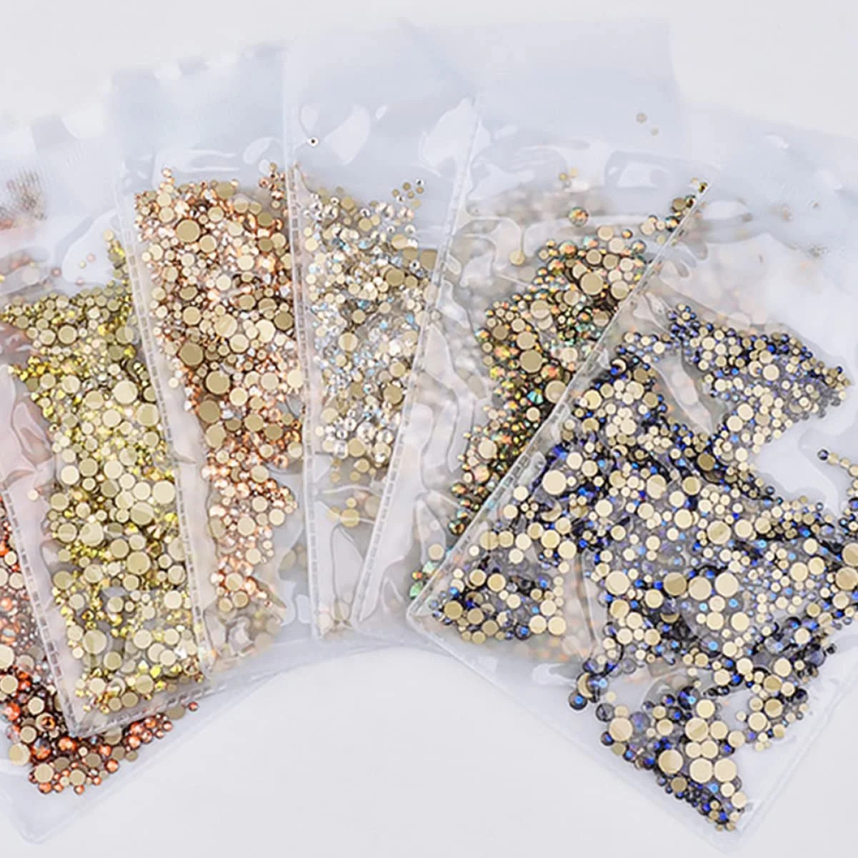 Стрази для нігтів 4320 шт. Прикраси, фото №6