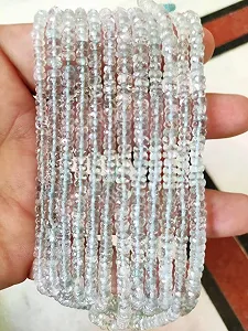 Намистини Аквамарин Натуральний круглі грановані 4.5-5мм synthetic.ua - Фото 1