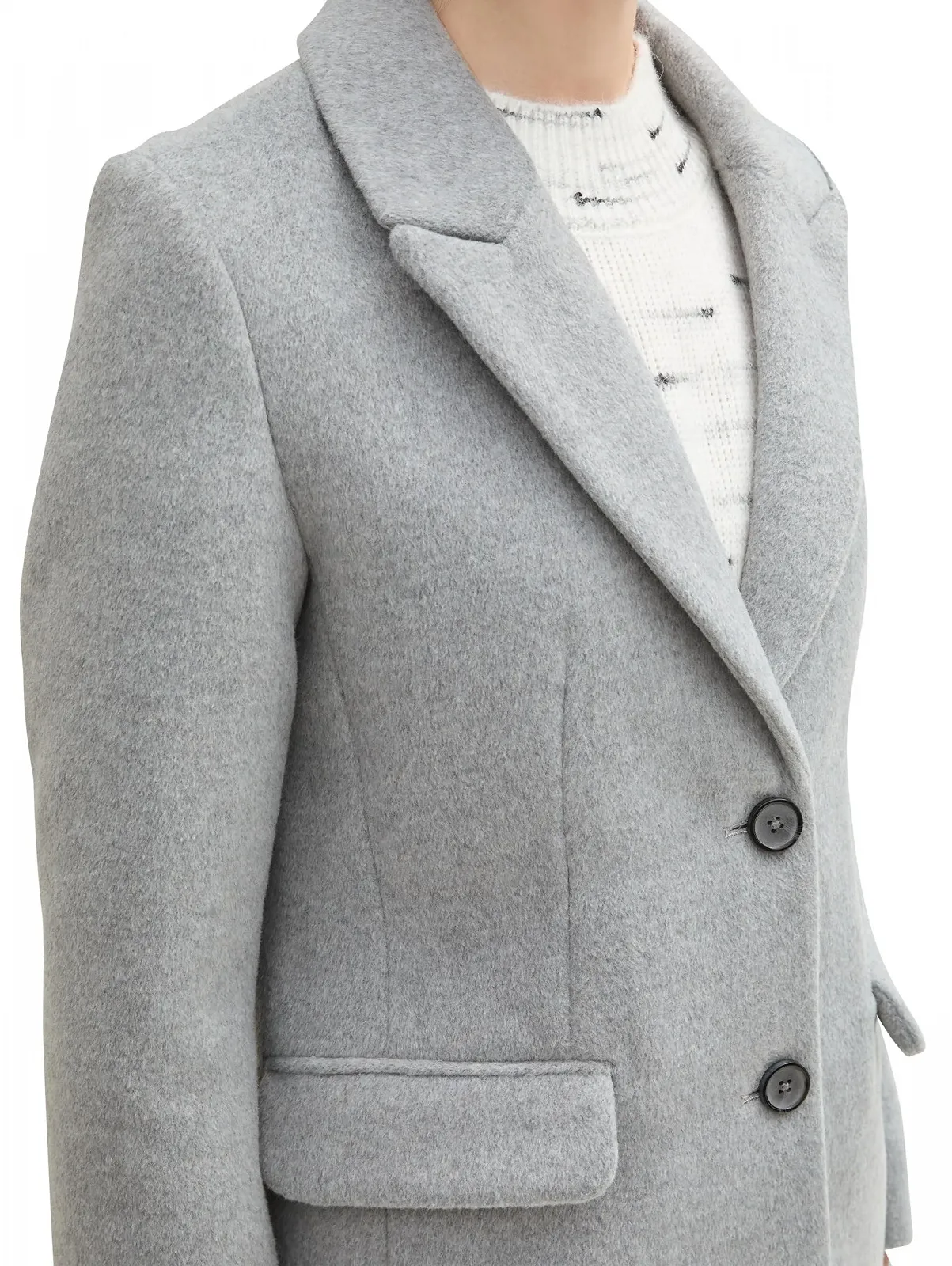 Пальто TOM TAILOR Denim з коміром з лацканами, фото №4