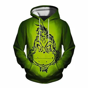 Рождественский свитер BHXUTK, женская рождественская толстовка, смешной уродливый пуловер с капюшоном, большой размер, длинный рукав, теплая зимняя толстовка, рождественский костюм для женщин, рождественский джемпер - Фото 1