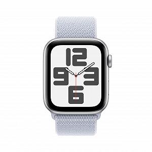 Смарт-годинник Apple Watch SE (2nd Generation) GPS + Cellular 44mm Алюмінієвий корпус сріблястий та Sport Loop синя хмара (One Size) synthetic.ua - Фото 1