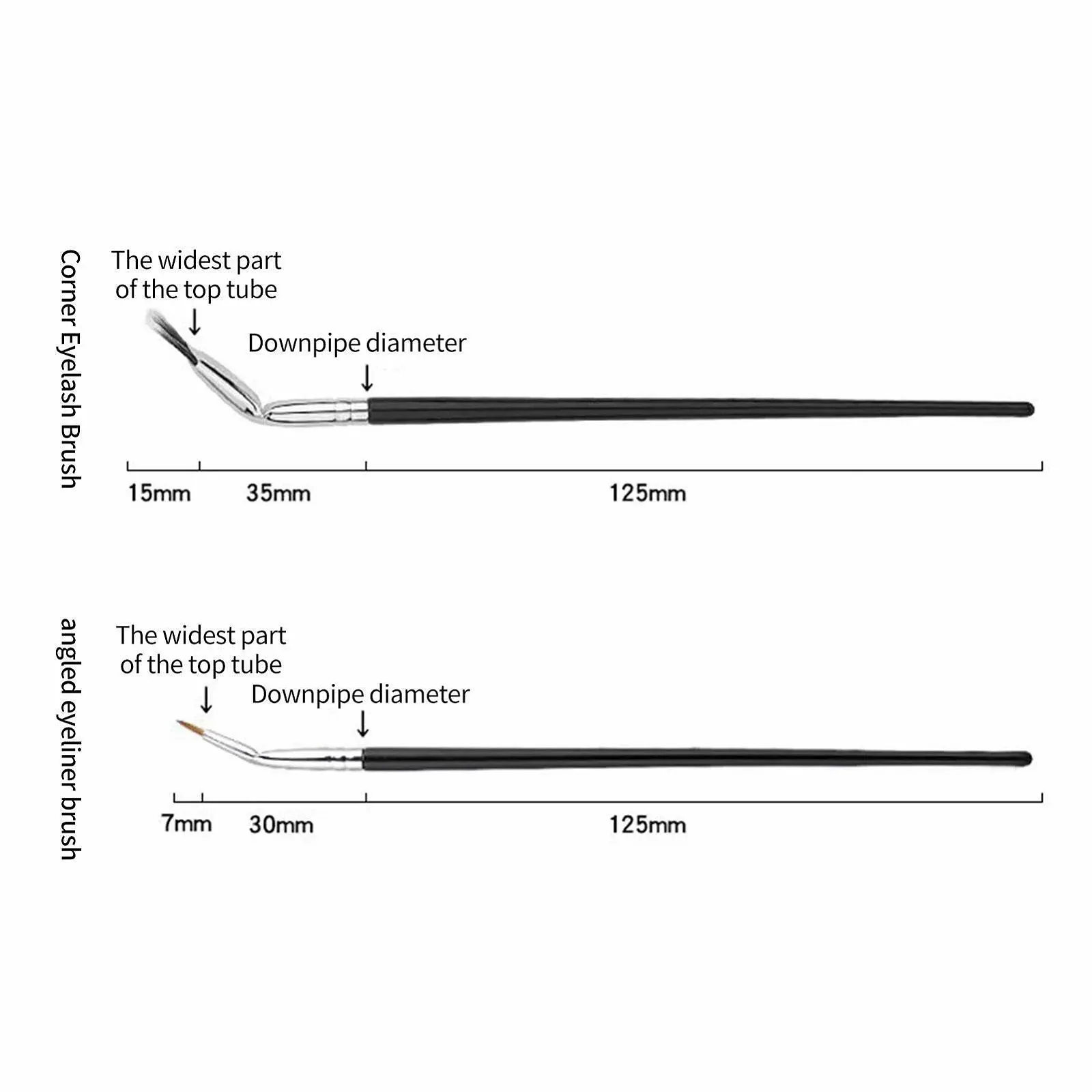Кисти Angled Fan Eyelash Brush 120 Degree, фото №5 Кисти Angled Fan Eyelash Brush 120 Degree, фото №5