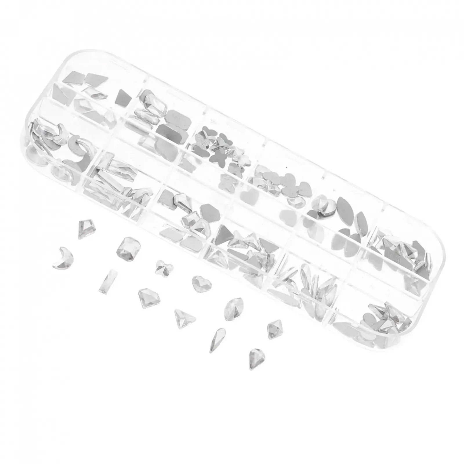 Стразы FRCOLOR для ногтей Плоские стеклянные бриллианты Декоративные камни для макияжа DIY украшения для ногтей Камни для рукоделия, фото №1