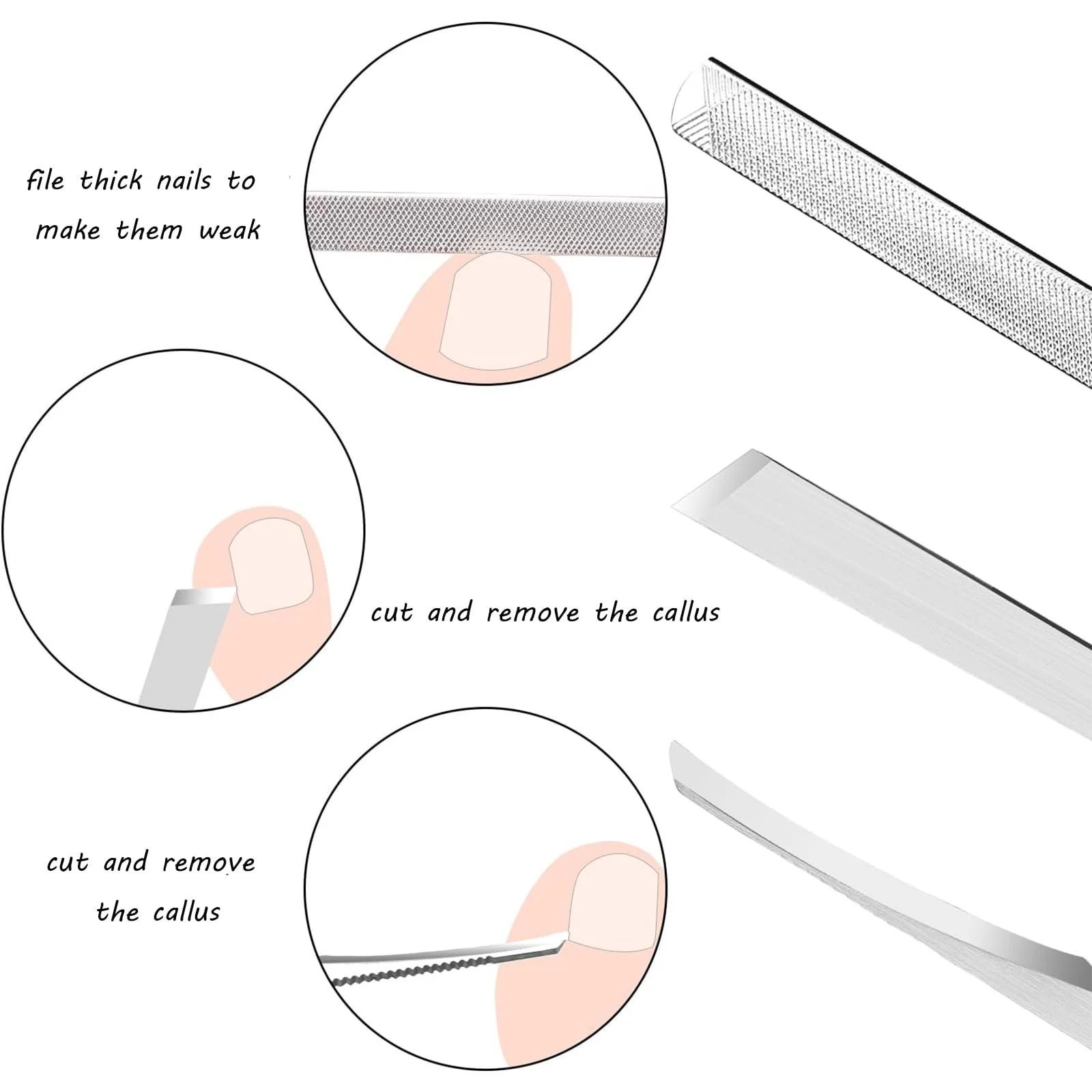 Набор для педикюра 11 штук, фото №6 Набор для педикюра 11 штук, фото №6