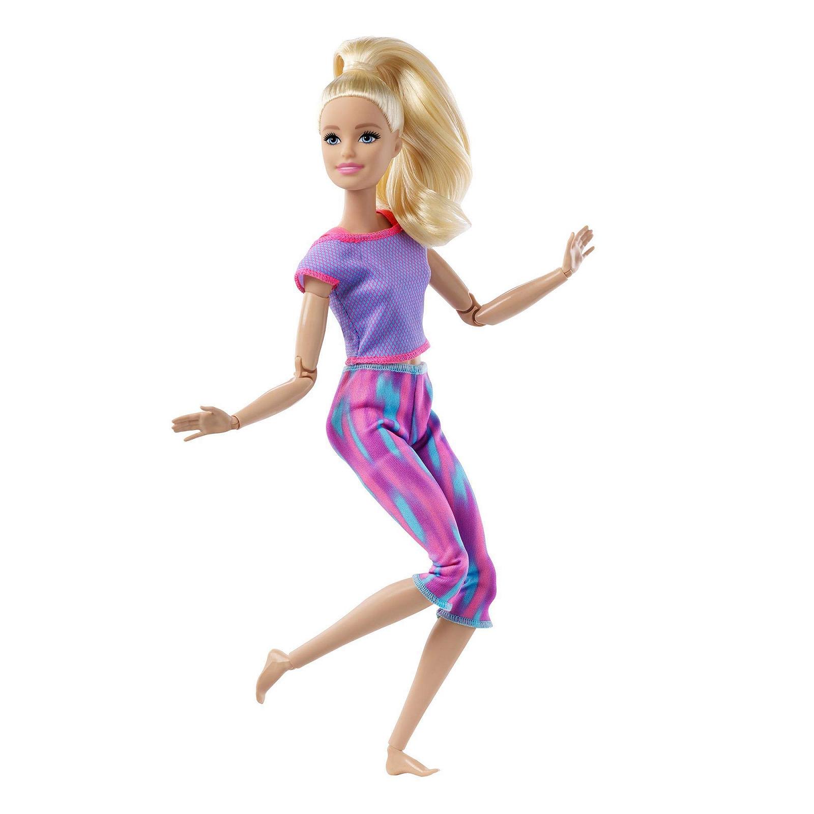 Кукла Barbie Made to Move GXF04 Йога Подвижная Блондинка и Фиолетовый Йога Наряд, фото №6