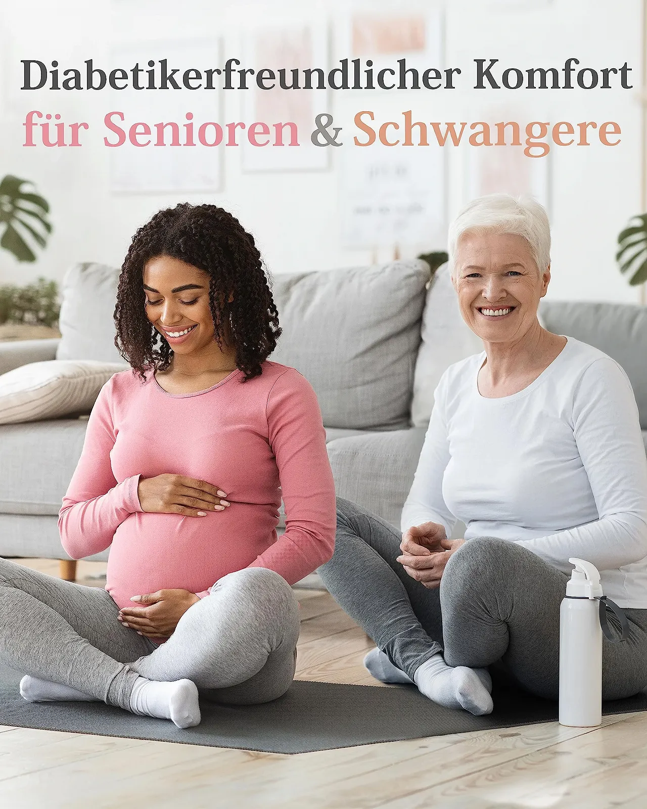 Диабетические носки Lycra для женщин (4 пары) Без шва у основания ногтей Для бизнеса и отдыха Подходят для беременных и пожилых людей, фото №5