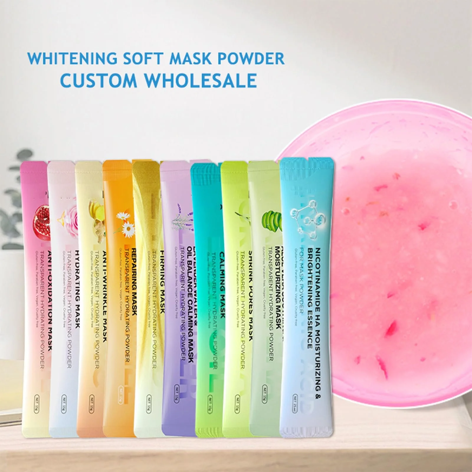 Маска для обличчя Mikabila 01 Jelly Mask Powder для догляду за обличчям з 6 штук, фото №7