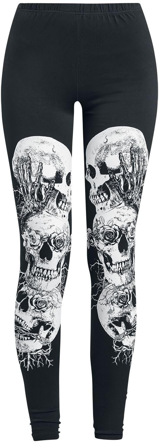 Леггинсы Jawbreaker Still Evil Женские Черный Gothic, Gym & Fitness, Nu Goth, Rockwear, фото №1