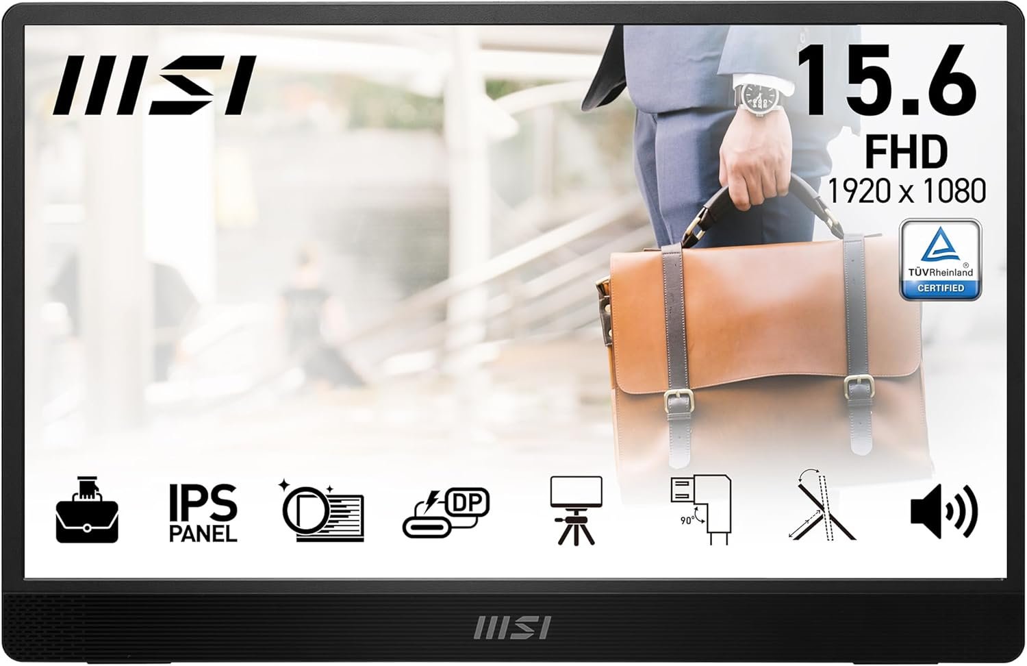 Монитор портативный 15.6" MSI Pro MP161 E2 1920x1080 IPS 60 Hz, фото №1