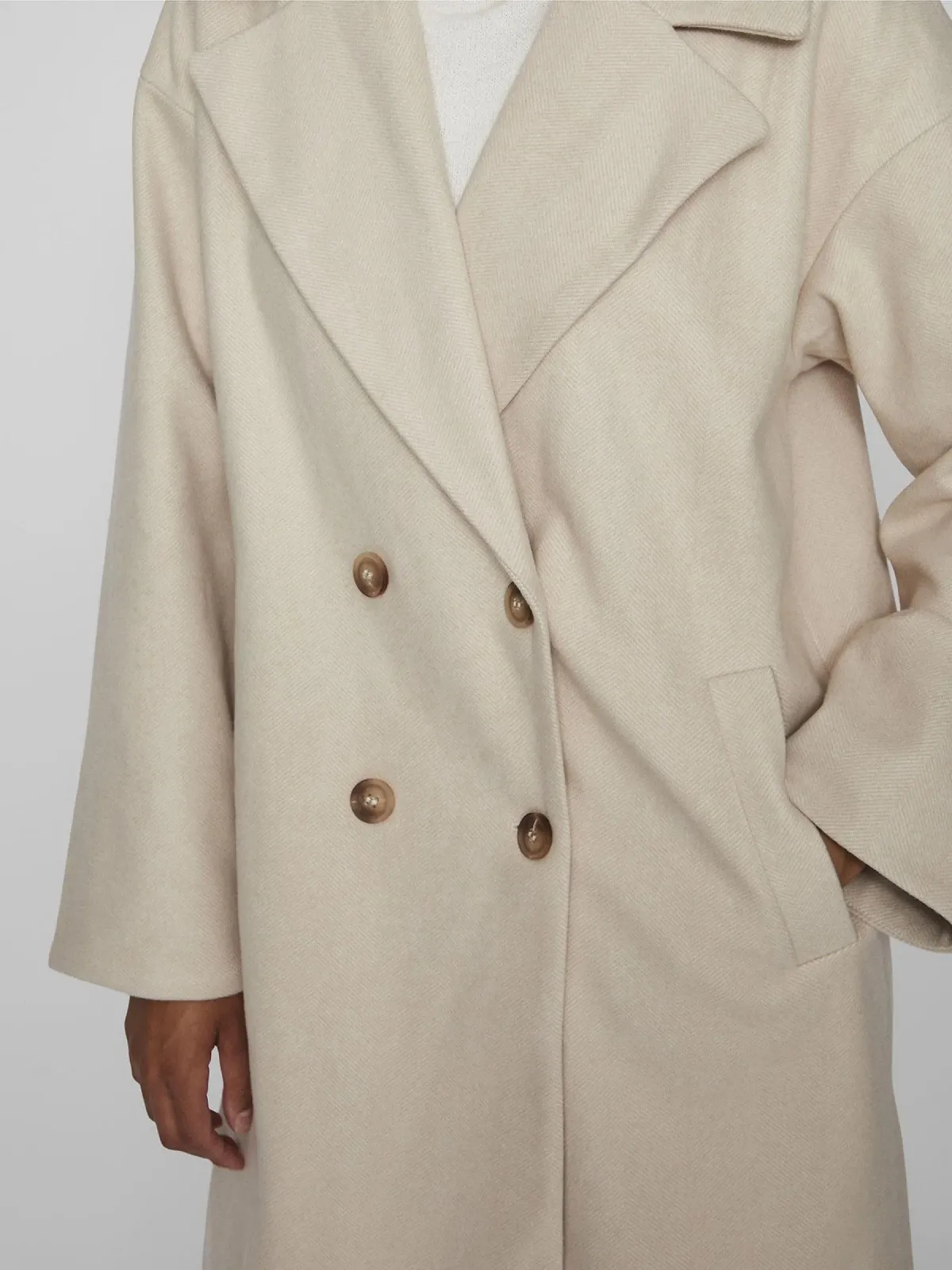 Пальто Vila Vilunes Женское L/S New Coat/Pb Короткая, фото №7 Пальто Vila Vilunes Женское L/S New Coat/Pb Короткая, фото №7