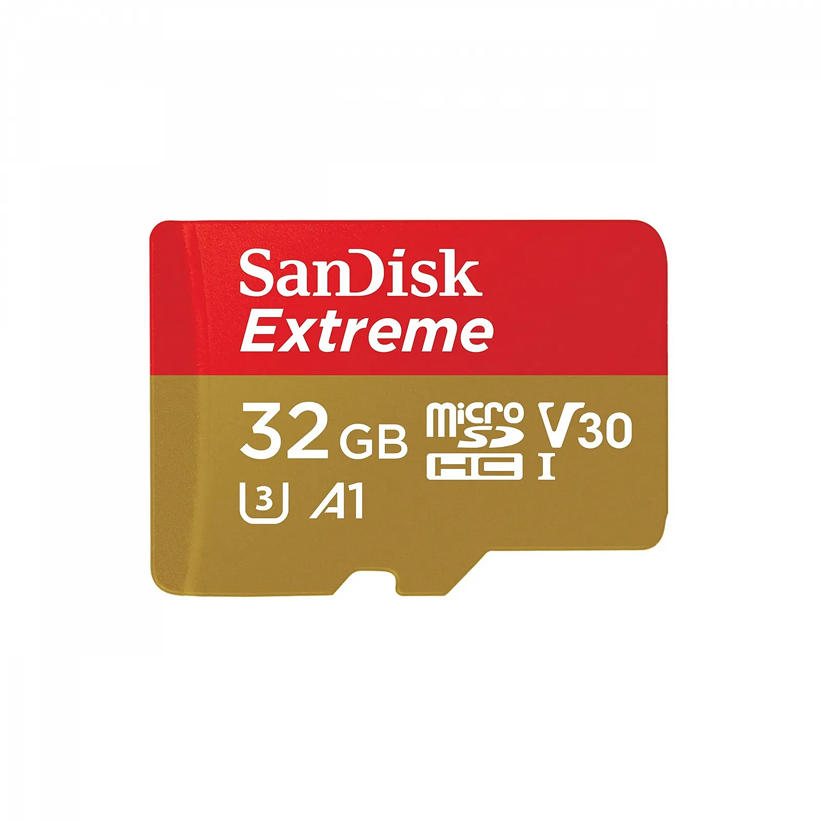 Карта памяти SanDisk Extreme microSDHC 32ГБ Gold/Red, фото №1 Карта памяти SanDisk Extreme microSDHC 32ГБ Gold/Red, фото №1
