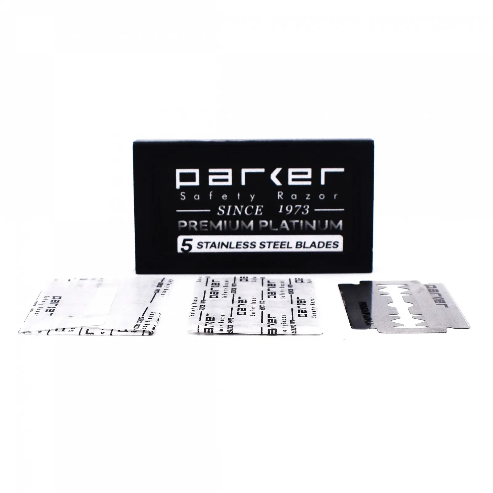 Лезвия для безопасной бритвы Parker Double Edge Platinum Tungsten Chrome 100 шт., фото №3