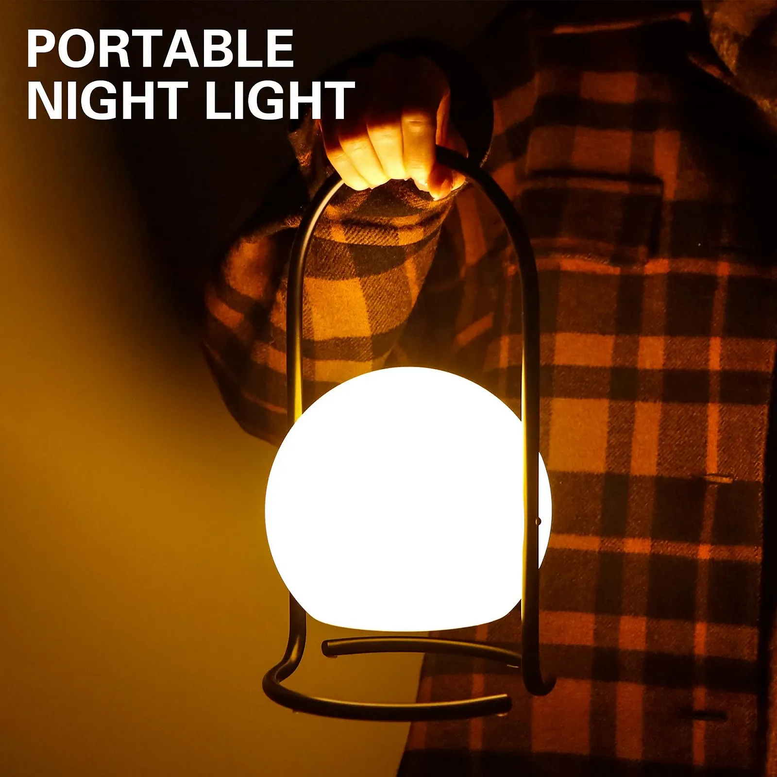 Настільна лампа TRIROCKS Портативна бездротова акумуляторна 3 рівні яскравості LED Дистанційне керування, фото №7