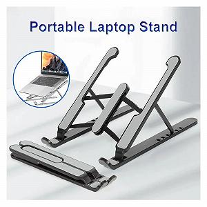 Складная подставка для ноутбука Регулируемая портативная подставка для ноутбука Опорная база Алюминиевый сплав Держатель Аксессуары для ноутбуков synthetic.ua - Фото 1