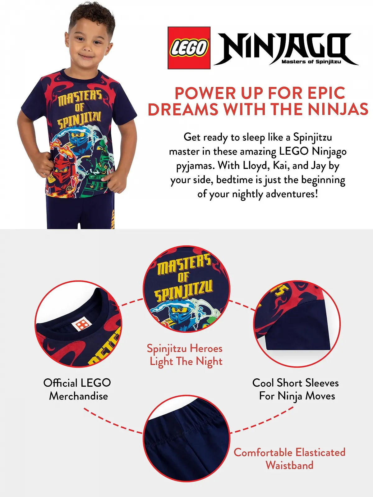 Пижама LEGO Ninjago для мальчиков, фото №6