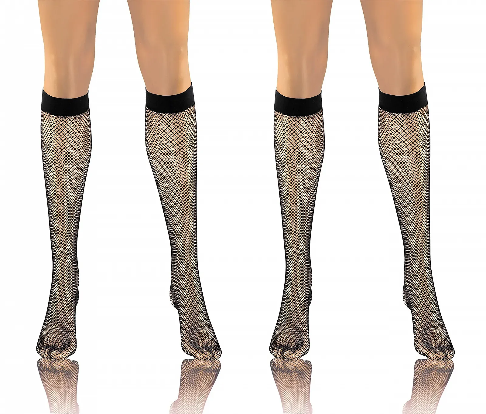 Панчохи Sesto Senso Fishnet до колін, дрібна сітка, 2 пари, фото №3