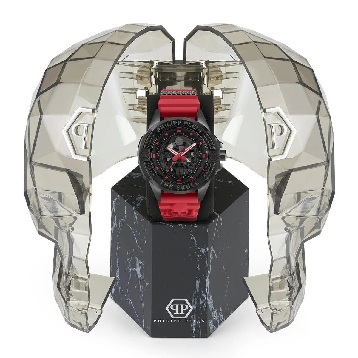 Часы Philipp Plein The $Kull Унисекс Аналоговые Кварцевые Силиконовые, Sw/Red - Pwaaa2424, Ремешок, фото №4 Часы Philipp Plein The $Kull Унисекс Аналоговые Кварцевые Силиконовые, Sw/Red - Pwaaa2424, Ремешок, фото №4