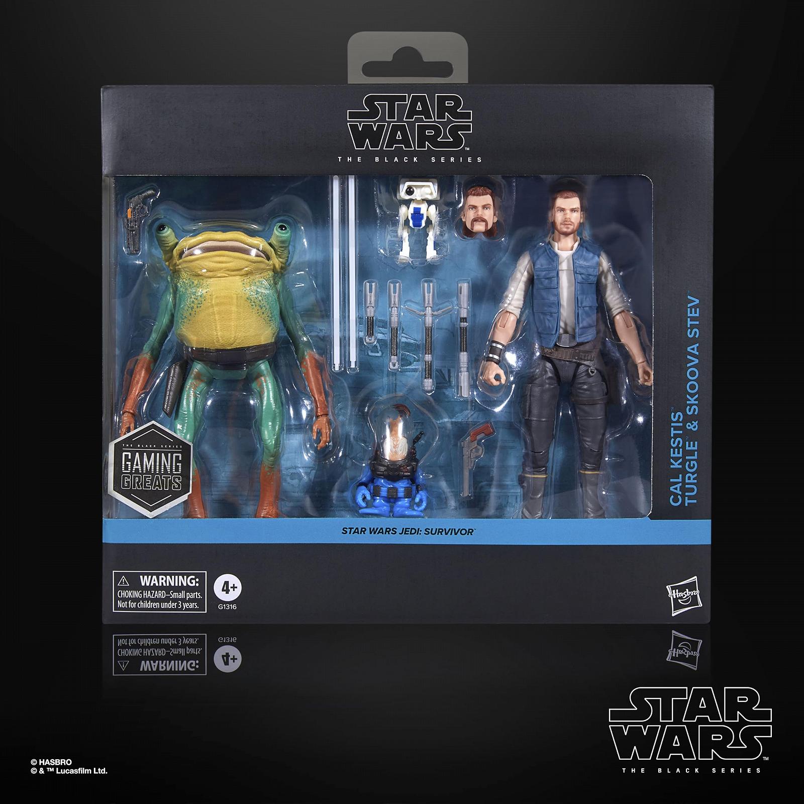 Фігурки Star Wars The Black Series Cal Kestis, Turgle & Skoova Stev, Star Wars Jedi: Survivor, колекційні, масштаб 15 см, фото №2