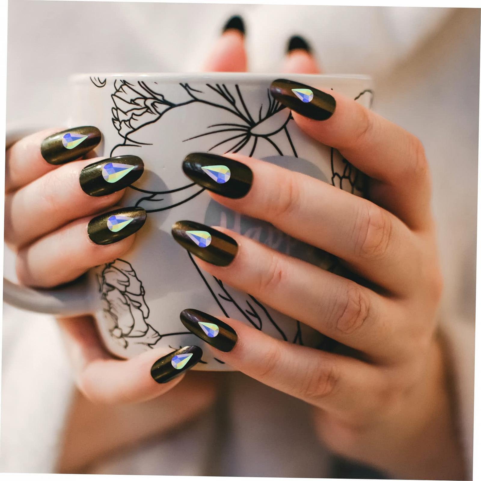 Набор для украшения ногтей Healeved, коробки с неровными бриллиантами для ногтей, аксессуары для креативного дизайна ногтей для начинающих и профессионалов для стильных проектов нейл-арта, фото №9