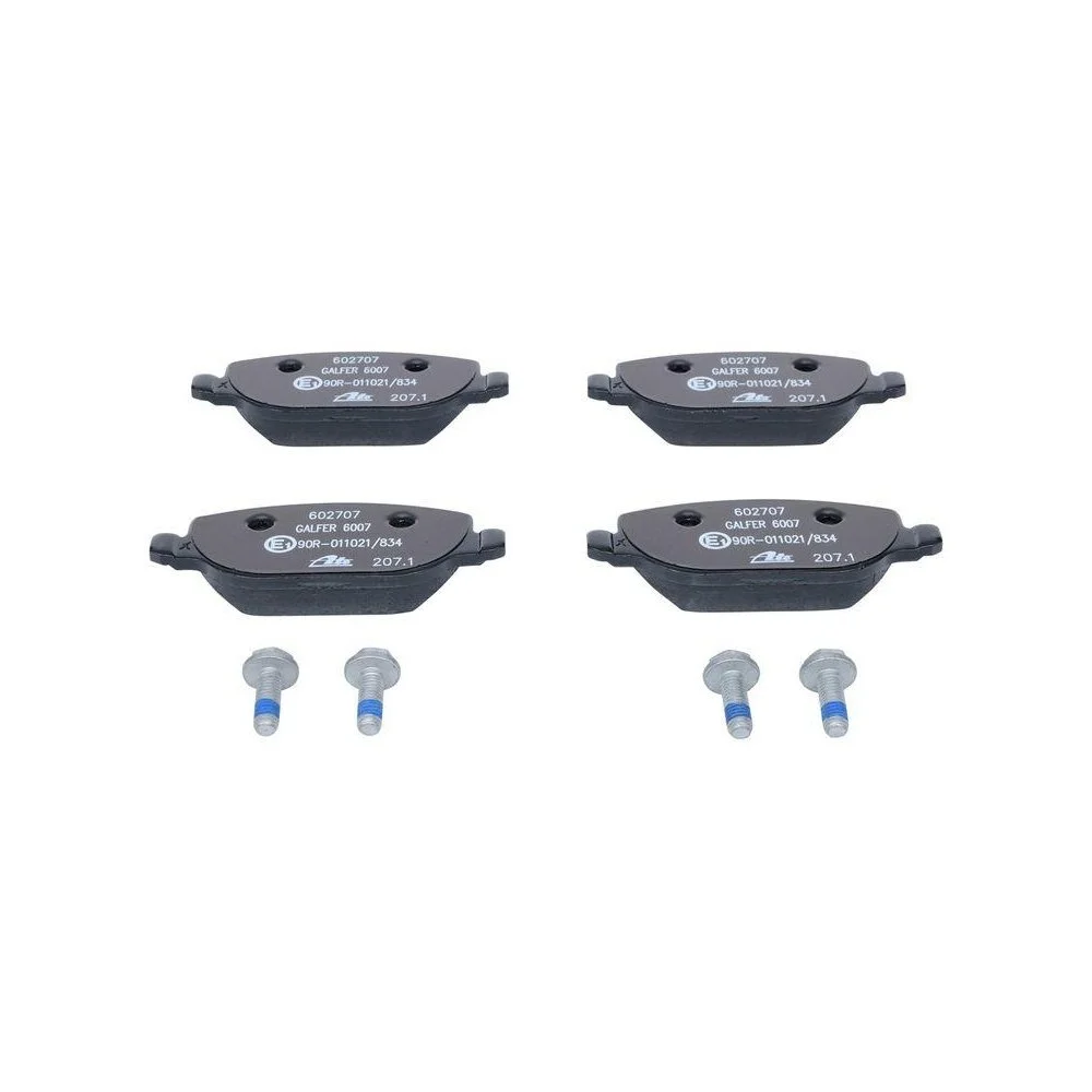 Комплект тормозных колодок, дисковый тормоз ATE 13.0460-2707.2 для FIAT, задний мост, фото №1