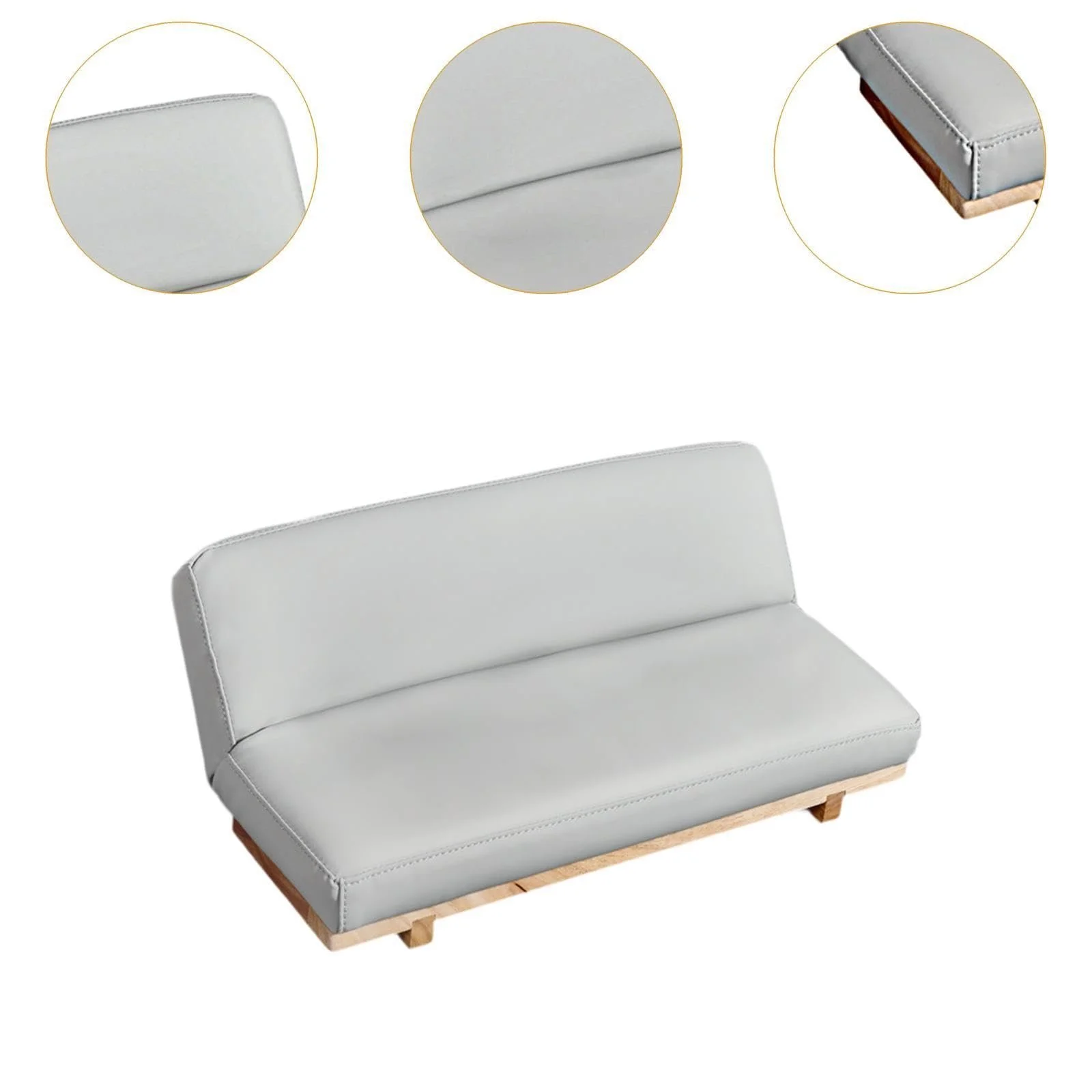 Подставка для рук для маникюра Generic с деревянным основанием для спа-салонов, Серая, фото №6