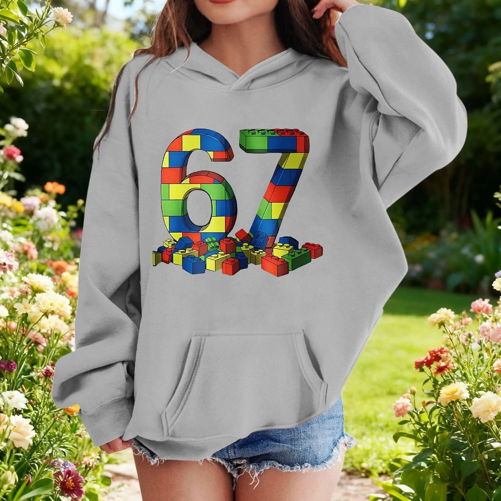 Худи Без бренда Толстовка с длинными рукавами для мальчиков и девочек Унисекс Y2K Худи Свитшот Смешной Повседневный Пуловер Уличная одежда С 67 принтами Hip Hop Худи, фото №2