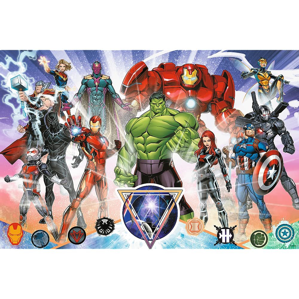 Пазл Trefl Junior Super Shape XL Marvel The Avengers The Bold Avengers 160 элементов, фото №2