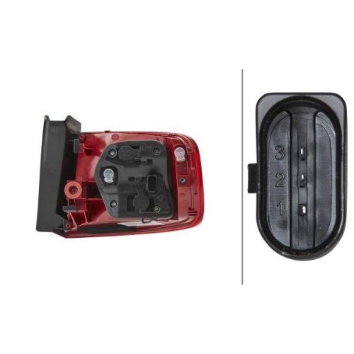 Задній ліхтар HELLA 2VA 009 686-091 для AUDI VW лівий, фото №2