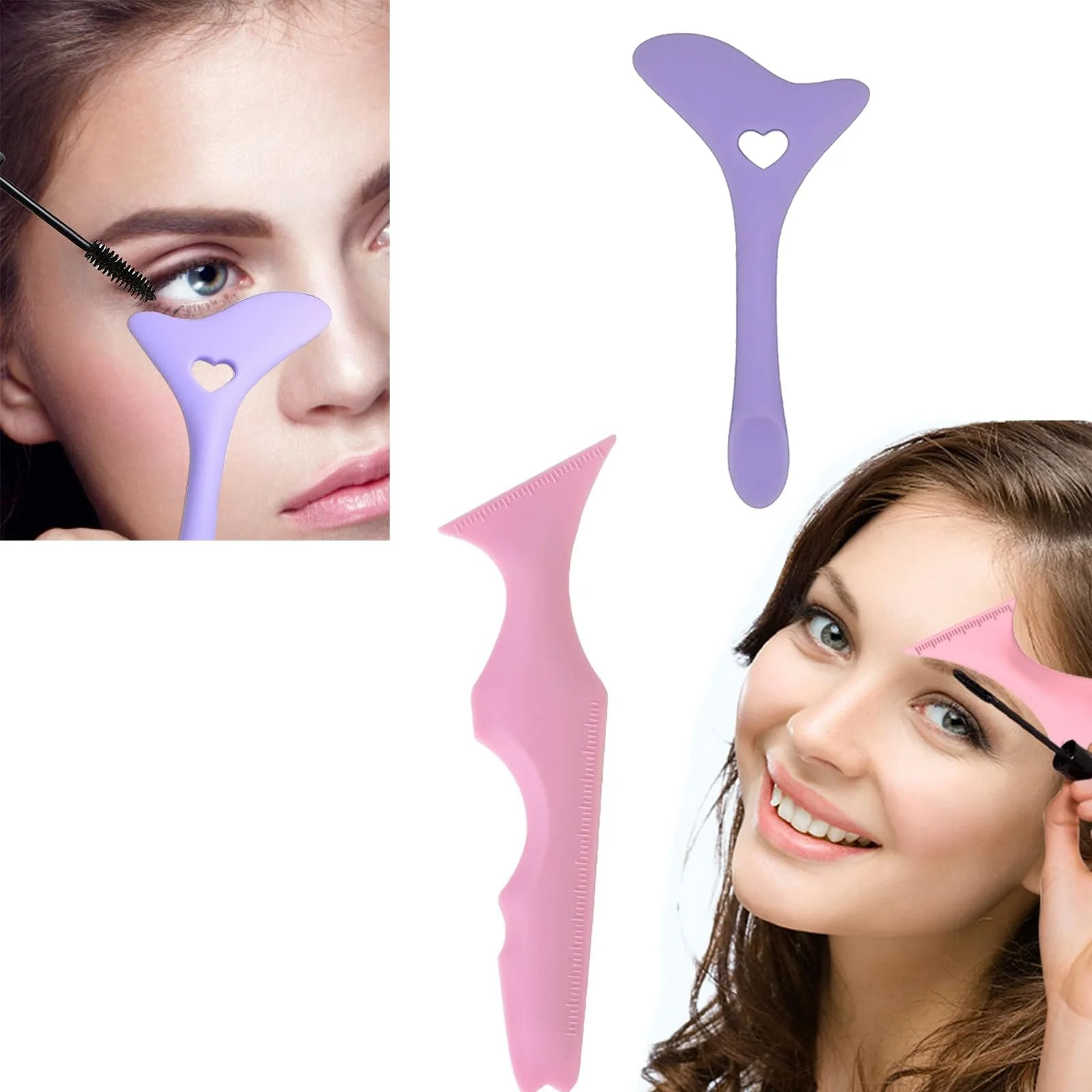 Набір Dfuqanb з 2 силіконових трафаретів для підводки очей для початківців, фото №7