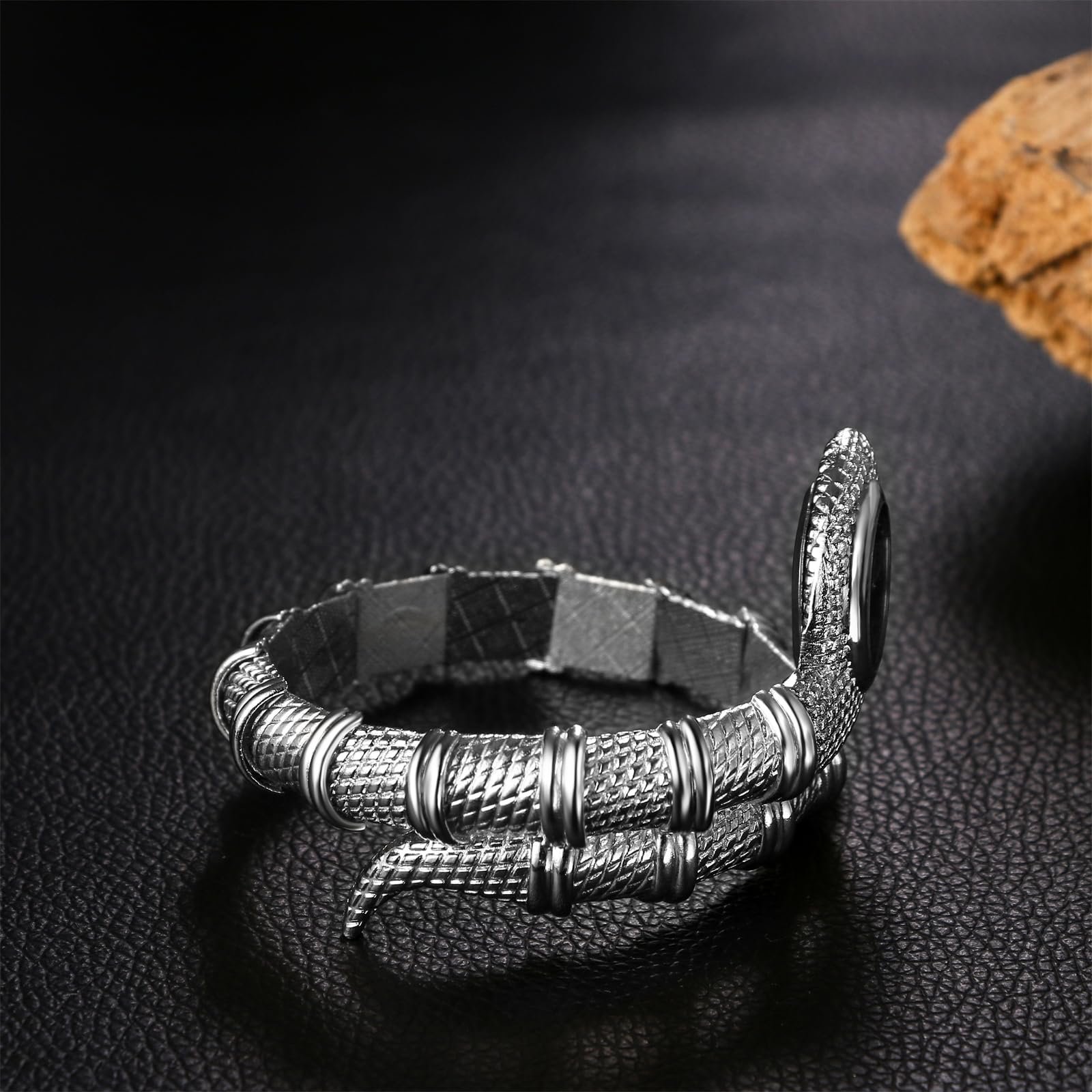 Годинник Жіночий Silverora Snake Bangle Аналоговий Кварцовий, фото №6