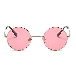 Сонцезахисні окуляри Круглі Вінтажні Поляризовані з металевою оправою UV400 synthetic.ua - Фото 1