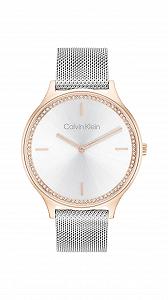 Жіночий годинник Calvin Klein Timeless Collection Кварцовий механізм Двострілочний Годинник Ремінець з нержавіючої сталі Сріблястий - Фото 1