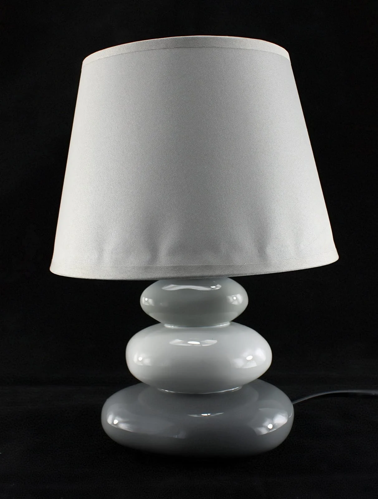 Настільна лампа Budawi 25 см Приліжкова Світло-сіра, фото №3