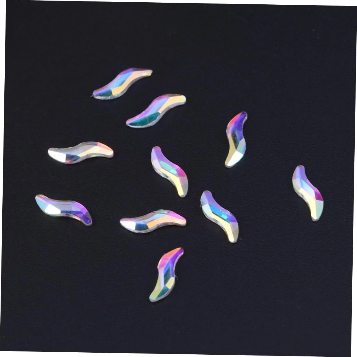 Стразы для ногтей FRCOLOR Имитация кристаллов 10 шт S-образные, фото №3