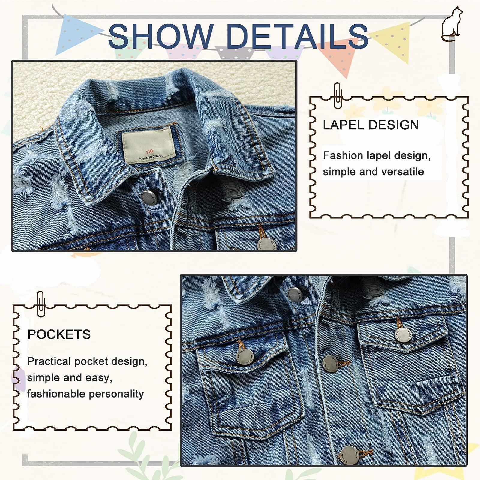 Джинсова куртка L SERVER для хлопчиків, дитяче, фото №5 Джинсова куртка L SERVER для хлопчиків, дитяче, фото №5