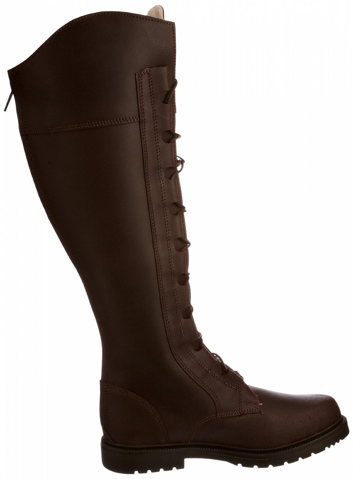 Чоботи USG Ranger зі штучним хутром, шнурівка спереду, контрастна строчка, розмір 41, коричнева шкіра, фото №6