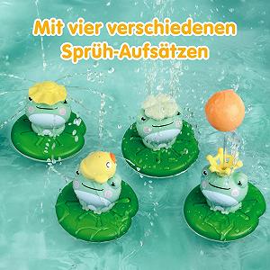 Игрушка для ванны Лягушка Плавающая с Водяным Распылителем 15 см. synthetic.ua - Фото 1