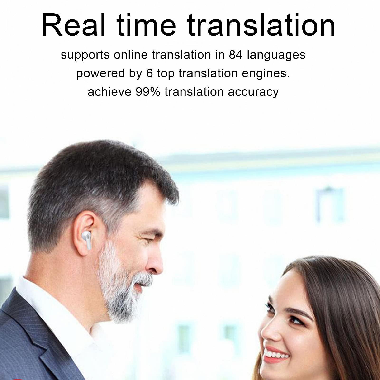 Наушники-переводчики Bluetooth 5.1 Bewinner Y113 Белый, фото №2