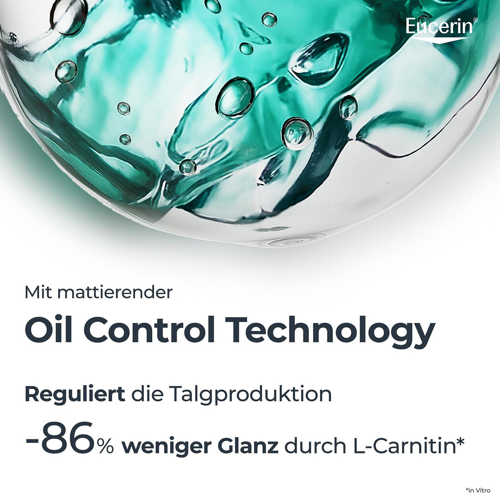Сонцезахисний гель-крем для обличчя Eucerin Oil Control Tinted SPF 50+ Medium для чутливої, жирної та схильної до акне шкіри, 50 мл, фото №5