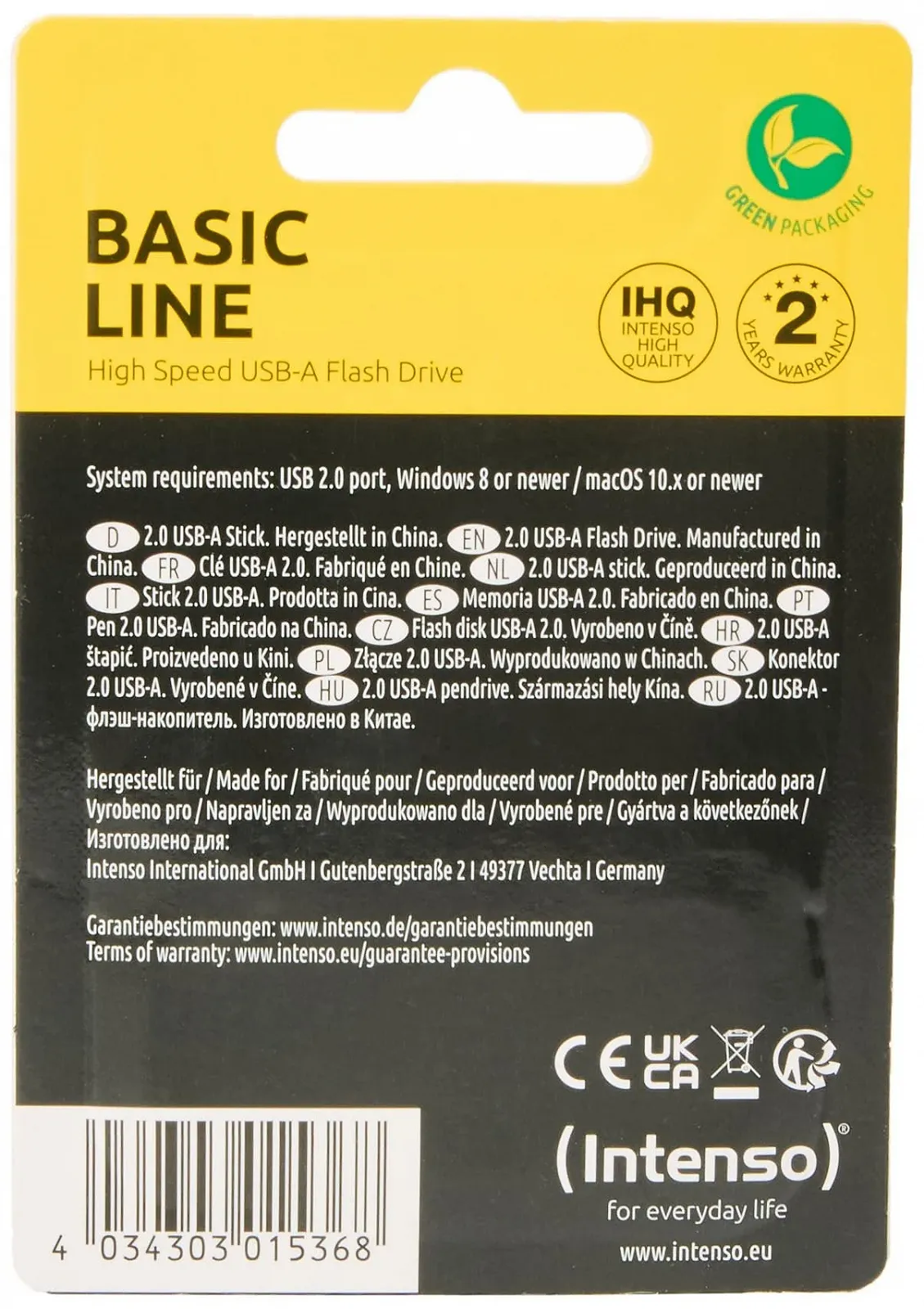 USB-флеш-накопичувач Intenso Basic Line 16GB Silver/Black, фото №4 USB-флеш-накопичувач Intenso Basic Line 16GB Silver/Black, фото №4