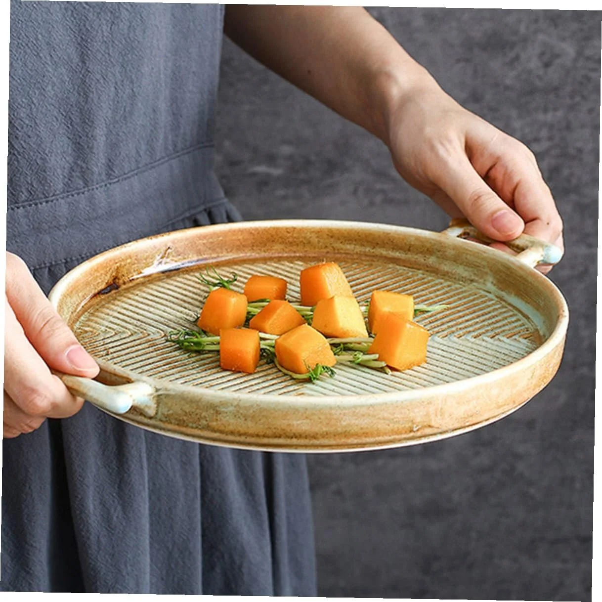 Форма для запекания Gadpiparty Vintage керамическая фарфоровая с двойными ручками, фото №8