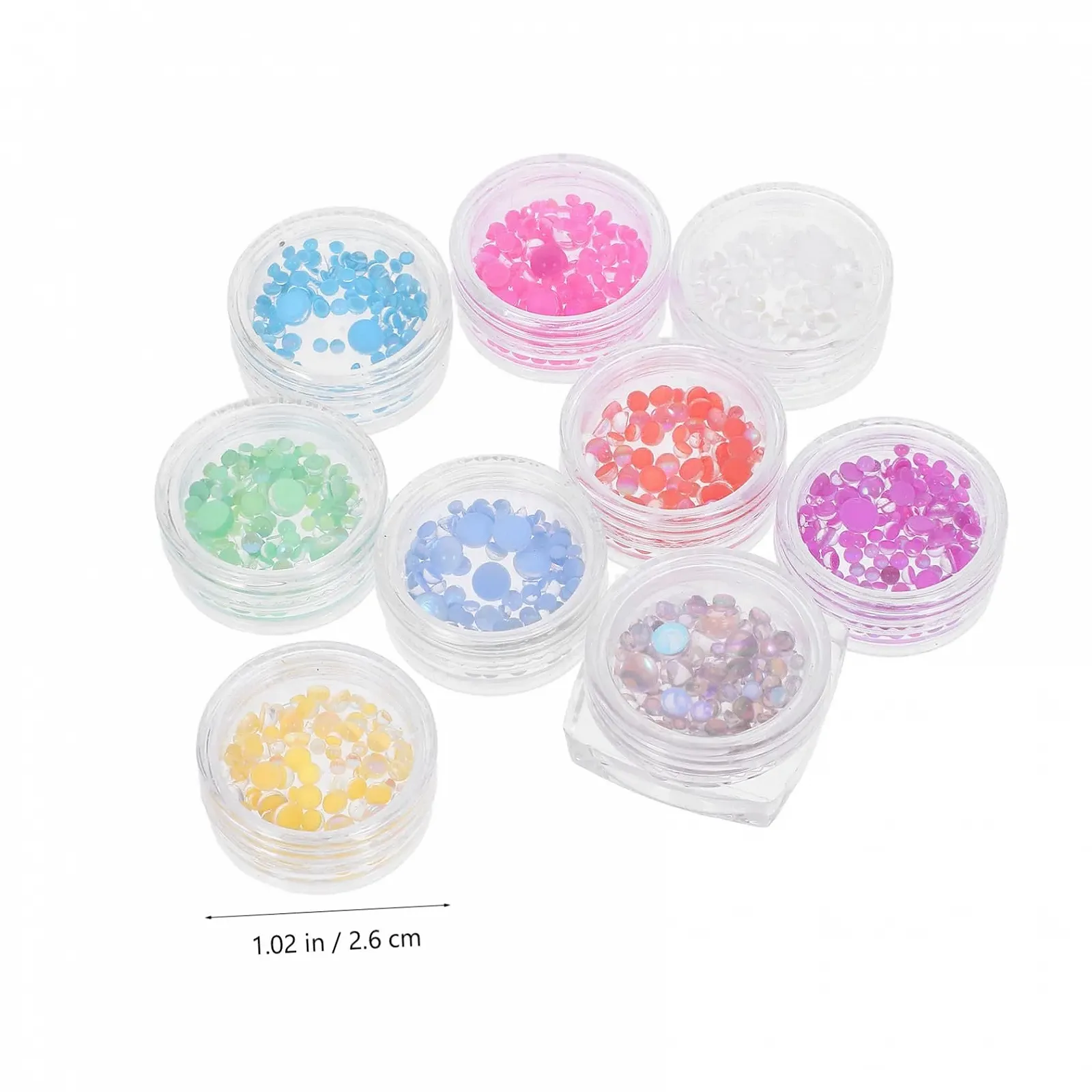 Перлини для нігтів Healeved Скляні намистини для дизайну, фото №8