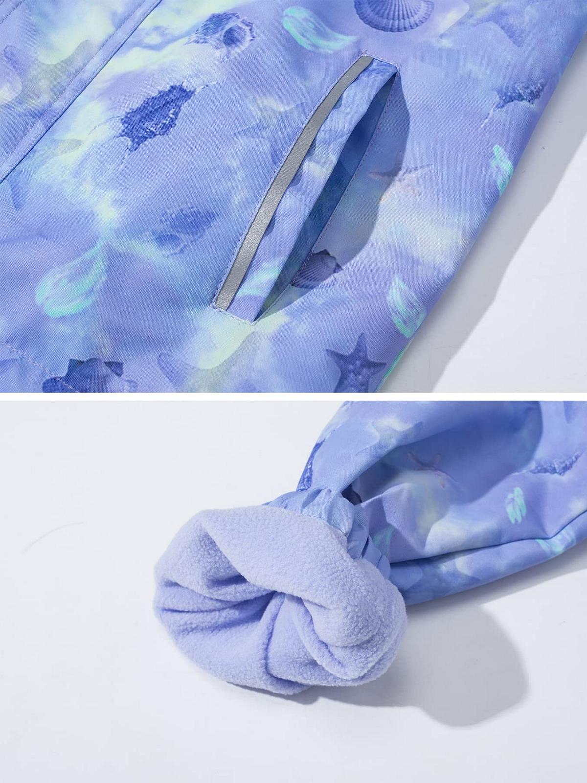 Водонепроницаемая ветровка для девочек SERENYOU на флисовой подкладке со съемным капюшоном, фото №4 Водонепроницаемая ветровка для девочек SERENYOU на флисовой подкладке со съемным капюшоном, фото №4