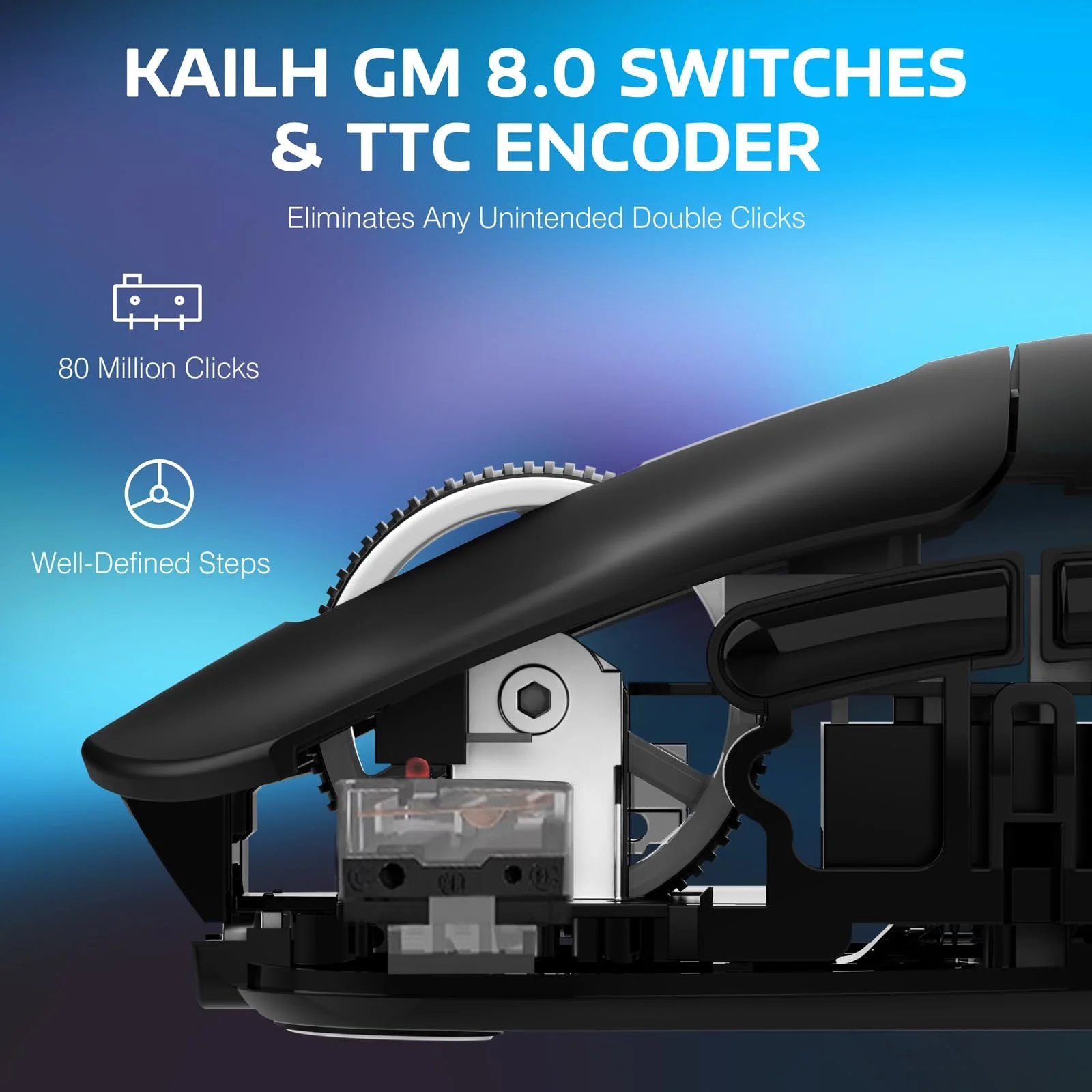 Мышь VGN GAMEPOWER x Attack Shark X3 Superlight Беспроводная Игровая, 49 г, ультралегкая, 26000 DPI, PixArt PAW3395, 2.4G/BT/проводная, ножки PTFE, до 200 часов работы, черная, фото №8