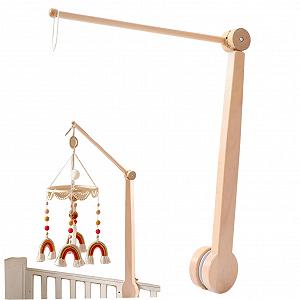 Держатель Baobiutin Crib Mobile Arm 21 Mobile Holder для детских кроваток регулируемый деревянный держатель - Фото 1