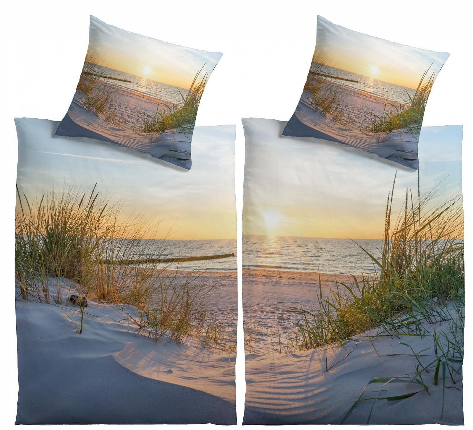 Постільна білизна Kinzler Partner Dream Beach Renforcé, 135 x 200 см + 80 x 80 см (4 шт.), фото №1