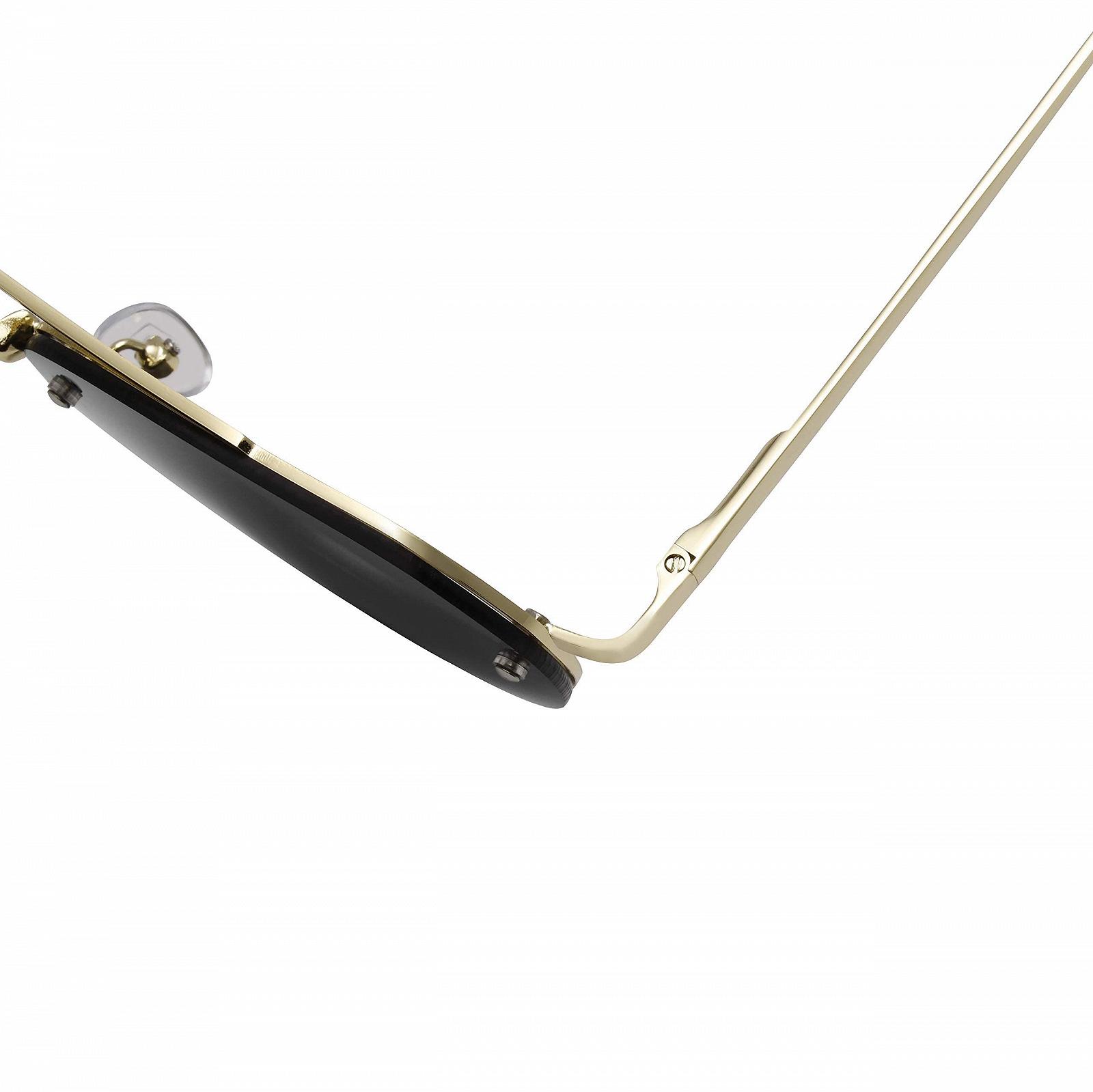 Сонцезахисні окуляри Унісекс La Optica Aviator Rimless Golden UV400 CAT 3, фото №5