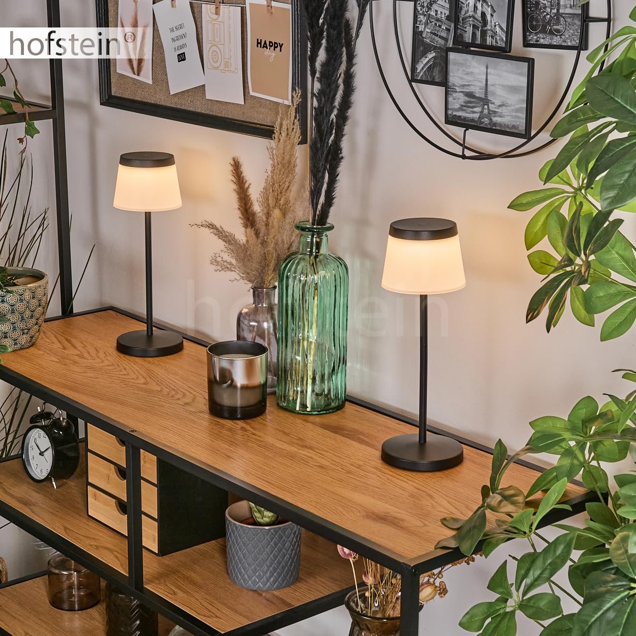 Настільна лампа Algeraz LED набір із 2 шт. димована метал/пластик USB-C акумулятор 1.5 Ват 139 Люмен 3000 Кельвін чорний/білий, фото №8