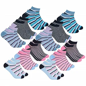 Женские бамбуковые полосатые носки Размер 4-8 - Фото 1